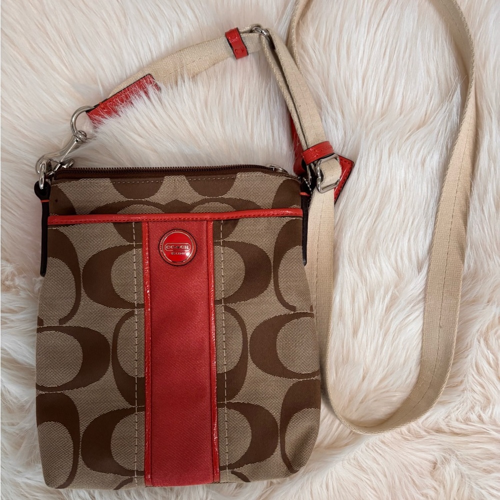 Coach Signature Jacquard Crossbody